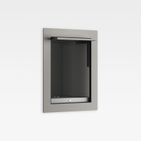 Armani Roca Island Комплект: Гигиенический выдвижной душ встроенный в шкафчик, шланг 1.8 м, цвет: silver/brushed steel