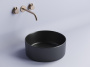 Умывальник чаша накладная круглая (цвет Чёрный Матовый) Element 358*358*137мм Ceramica Nova чёрный матовый CN6032MB