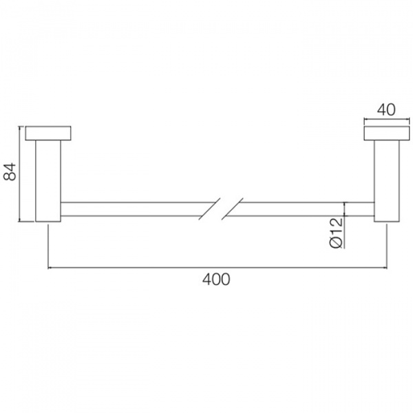 Fima Carlo Frattini Rotola Полотенцедержатель 40см, подвесной, цвет: хром