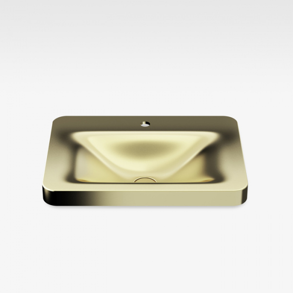 Armani Roca Baia Раковина 66x47 см, 1 отв., встраиваемая сверху, цвет: matt gold