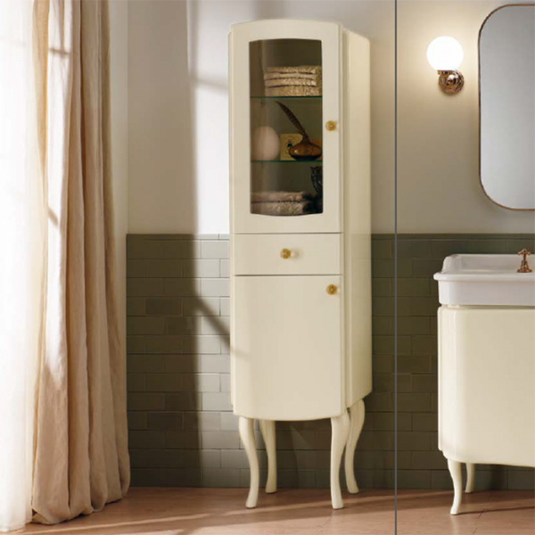 Sbordoni Колонна Garda наполная 180х36.5х57см, 2 дверки, 1 ящик и 3 полки, ручки 0A, цвет: Avorio