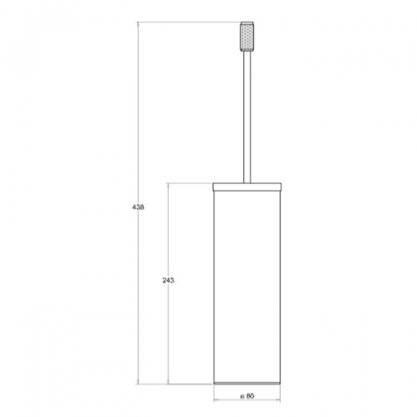 Bertocci Officina 01 Ершик подвесной , цвет: хром/хром