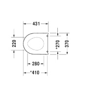 Duravit Starck 2  Сиденье для унитаза с плавным опусканием: SoftClose, петли сталь, цвет: белый