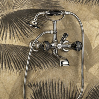 Devon&Devon Aurora 30 Ванна отдельностоящая, 171x87xh70,5cм, материал: white teс, алюминиевый лист с платиновой отделкой+ смеситель Morris30 с ножками