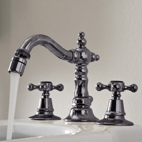 Sbordoni Londra Смеситель для биде на 3 отверстия, цвет: черный никель