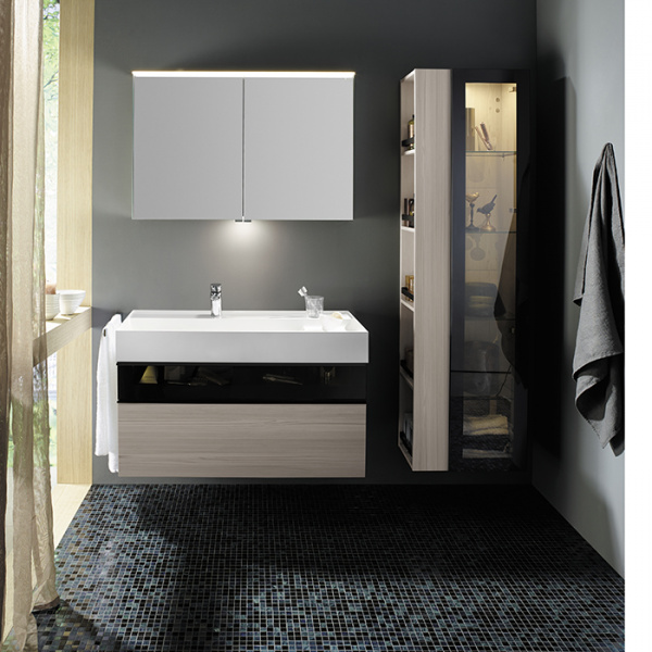 Burgbad Yumo Шкаф зеркальный 100x67.5x21 см, с подсветкой