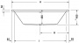Ванна акриловая Duravit Vero Air 180x80 прямоугольная, встраиваемая