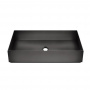 Gessi 316 Раковина 60x35 см, без отв., для установки на столешницу, без перелива, нержавеющая сталь, цвет: Black Metal Brushed PVD