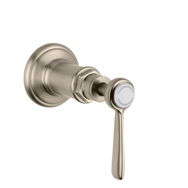 AXOR Montreux, Запорный вентиль, с рычаговой рукояткой, СМ, цвет: никель шлифованный