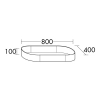 Burgbad Crono Раковина 80x40 см, без отв., накладная, цвет: белый