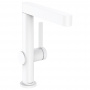 Hansgrohe Finoris Смеситель для раковины, на 1 отв., с поворотным изливом, с донным клапаном, цвет: белый матовый
