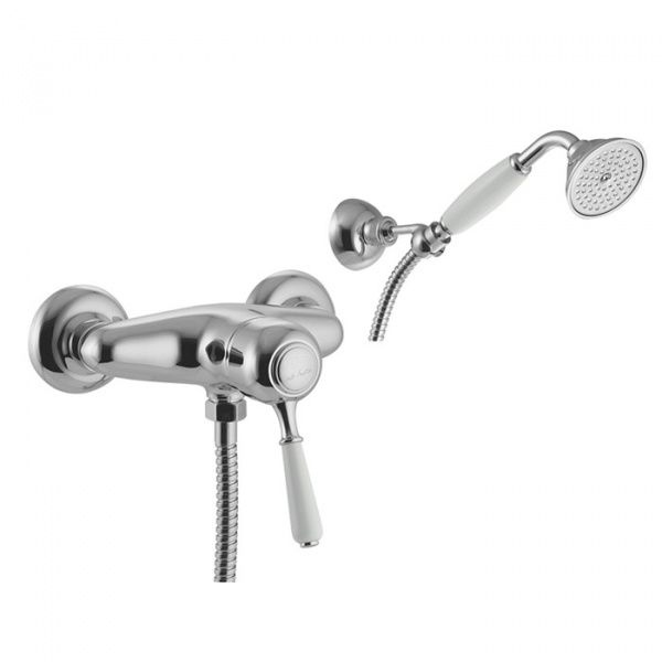 Carlo Frattini Bell, Смеситель для душа с душевым комплектом, цвет: Хром