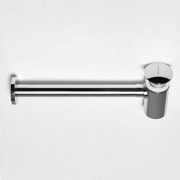 Antonio Lupi Сифон для pаковин и биде, в комплекте с нажимным донным клапаном, цвет: нержавейка сатинированная