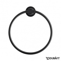 Duravit Starck T Полотенцедержатель - кольцо 22.8см, подвесной, цвет: черный матовый