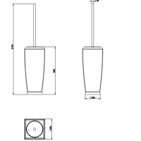 Gessi Mimi Ершик для унитаза напольный керамический, цвет: Finox/белый