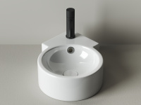 Умывальник подвесной угловой Element 310*430*125мм Ceramica Nova белый CN5019