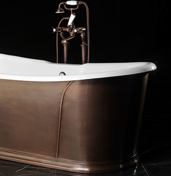 Devon&Devon Camelot Rame Antico Ванна чугунная отдельностоящая 182х81х70,5 см