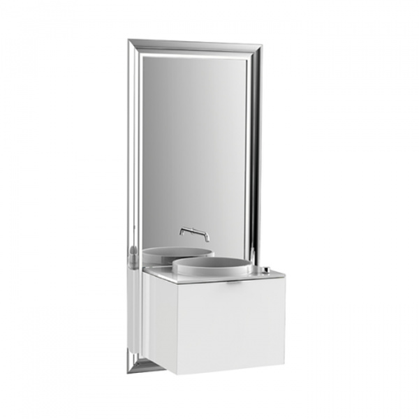 EMCO Touch 600 classic Комплект мебели с выдвижным ящиком, черный/белый ELS