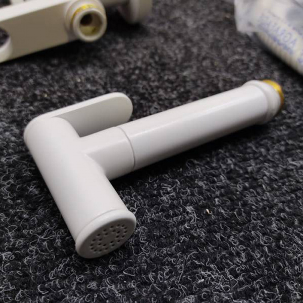 Gattoni Набор Гигиенический душ со встроенным смесителем, цвет: белый матовый