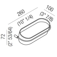 Agape Bucatini Керамическая полочка, подвесной, цвет: белый