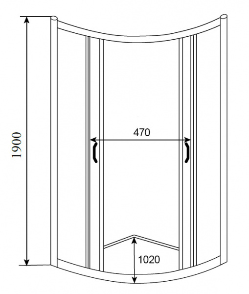 Душевой уголок Timo Altti T-609F