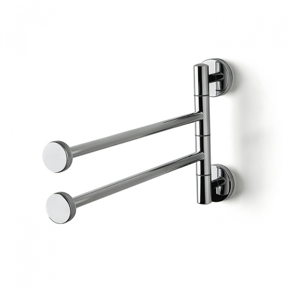 3SC Ribbon Полотенцедержатель двойной, поворотный, плечо 35см, цвет: хром