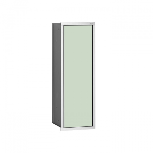 EMCO Asis 150 Модуль для унитаза, встраиваемый, с ершиком, дверь правая/левая, цвет: хром/белый ELS