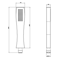 Gessi Mimi Душевая лейка с защитой от известкового налёта, цвет: золото