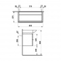 Laufen Palace Тумба подвесная 90x51cм., с раковиной, 2 ящика, с полотенцедержателем, цвет: белый глянцевый