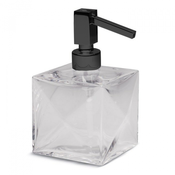 Bertocci Grimilde Дозатор настольный, цвет: прозрачный хрусталь/черный матовый