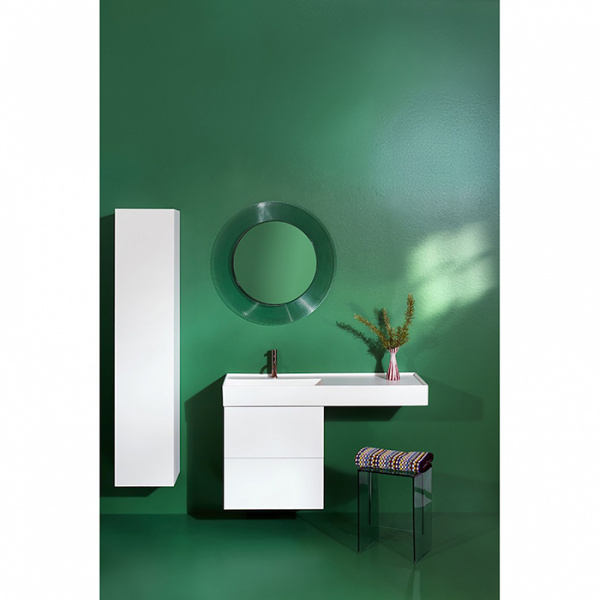 Laufen Kartell Зеркало круглое d=78см, настенное, без подсветки, цвет: изумрудный зеленый