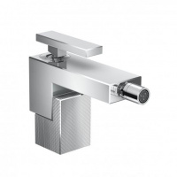 Axor Edge Смеситель для биде, на 1 отв., с донным клапаном push/open, излив 149мм, алмазная огранка, цвет: хром