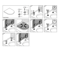 Duravit Duraplus Сиденье для унитаза без автоматического опускания петли: пластик, Цвет: Белый