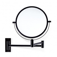 Decor Walther SPT 33 Косметическое зеркало 19см, подвесное, увел. 5x, цвет: черный матовый