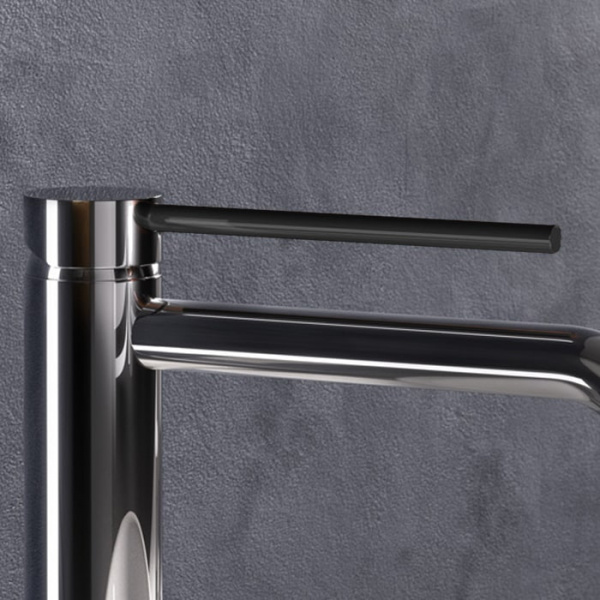 Gattoni Circle One Накладка на ручку смесителя для ванны и душа, цвет: Nero Opaco