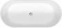 Ванна из искусственного камня DuraSolid® Duravit D-Neo 160x75 овальная, отдельностоящая