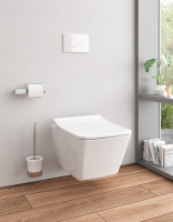 TOTO SP Унитаз подвесной безободковый 38x54x33.5см, с сиденьем, цвет: белый