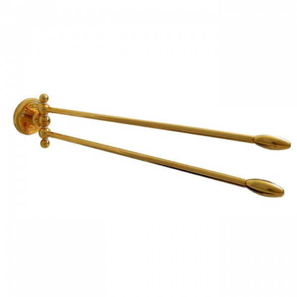 Nicolazzi Liberty Полотенцедержатель двойной поворотный 42см., подвесной, цвет: золото