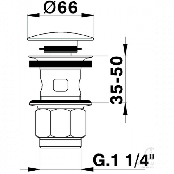 CISAL Донный клапан, ZA00162024, цвет:  золото