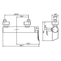 Gattoni Soffio Смеситель для душа, однорычажный, выход снизу, цвет: хром