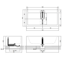 Antonio Lupi Biblio Ванна отдельностоящая (4 стороны) 180х90х53.5см