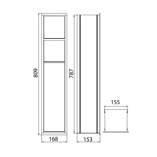 EMCO Asis 150 Модуль для унитаза встраиваемый, ершик, держатель т/бумаги, запасного рулона , правый/левый, цвет: алюминий/белый ELS