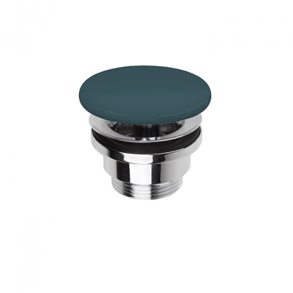 Simas Донный клапан, незапираемый, с керамической крышкой, цвет: Navy matt