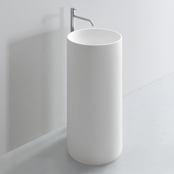 NOORTH milldue edition Раковина 44х87 см, без отв., напольная, слив в стену, цвет: белый