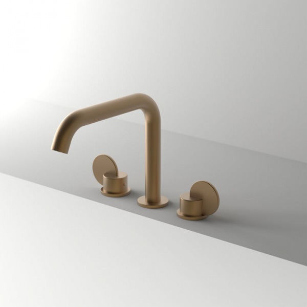 Agape Limon Смеситель для раковины, на 3 отв., цвет: Brunito spazzolato