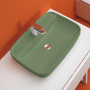 Kerasan Tribeca Раковина 60х43 см, встраиваемая/накладная, 1 отв., цвет: Verde muschio