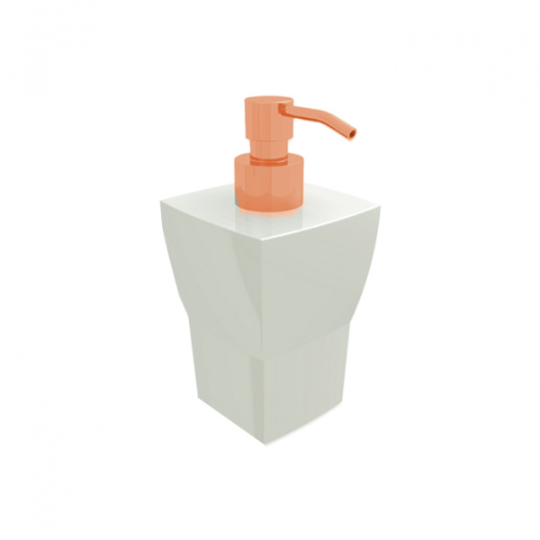 Bertocci Grace Дозатор настольный, цвет: белая керамика/розовое золото