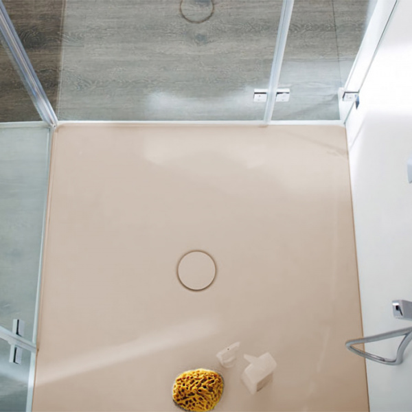 Bette Душевой поддон 90х90см, с отв-м слива d=9cм, с шумоизоляцией и ножками, цвет: bahama beige