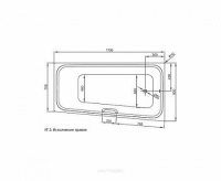 Ванна стальная   SPACE, 170х90 асимметричная, левостороннее