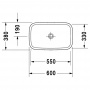 Duravit DuraStyle Раковина 60х38 см, без отв., цвет: белый